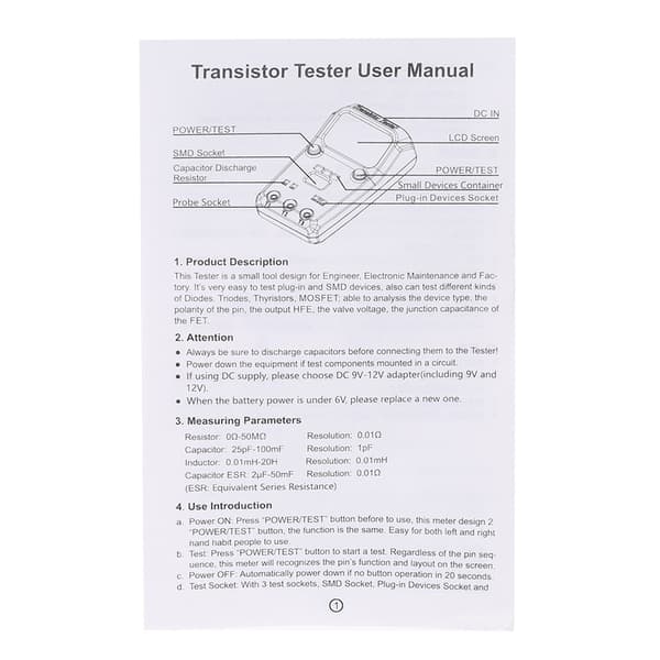 ESR02 PRO Transistor Tester Kapacitans Induktans til Elektronisk Vedligeholdelse