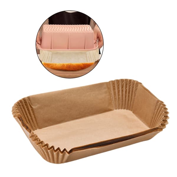 100 stk. ferdigkuttede bakepapirark med non-stick overflate for matlaging