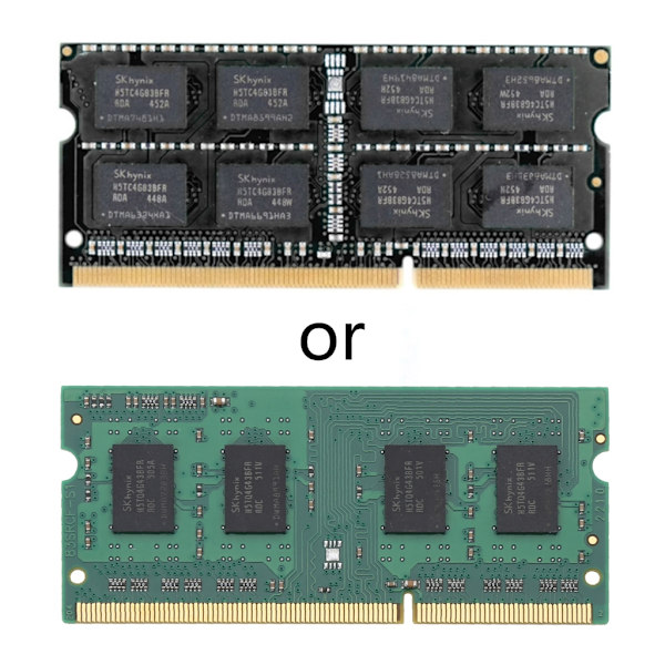 Bärbar bärbar RAM-minnesmodul för bärbar dator 204-stift 4GB/8GB Ram Enkel fixering 2x4-tum