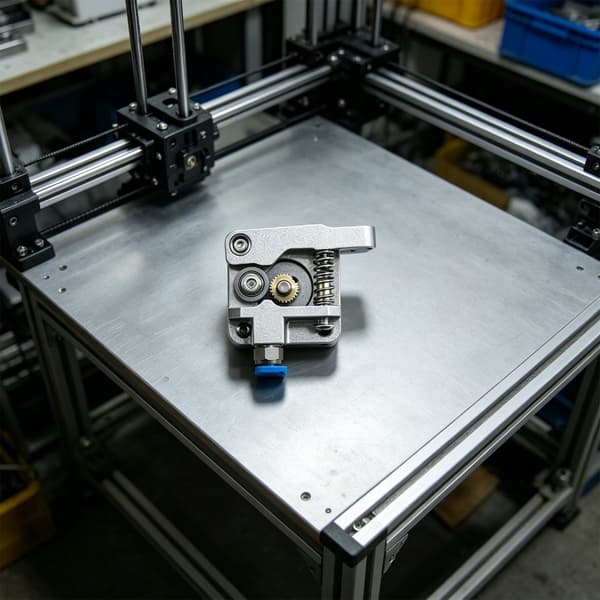 Sølv Metal Printer Ekstruder til 3D Printer Gear Arm Reparation