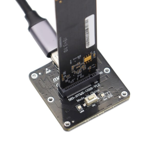 M.2 NVMe Adapter Converter till Type-C USB 3.1 Gen2 Stöd NGFF för 2230-22110