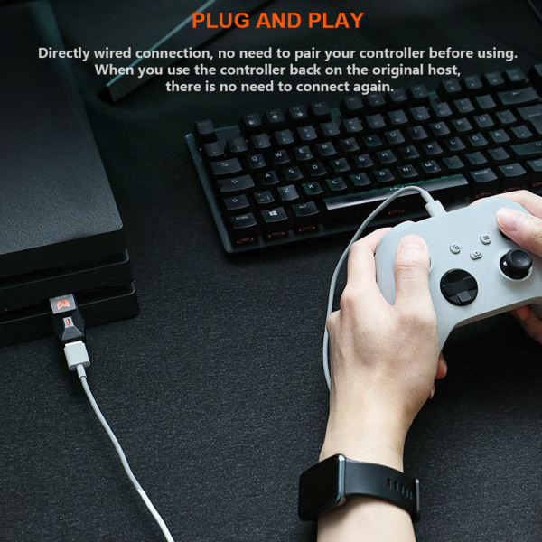 Controller Wired Micro USB Gamepad Joystick, Micro USB Wired Game Stick Joypad Controller för dator null - A