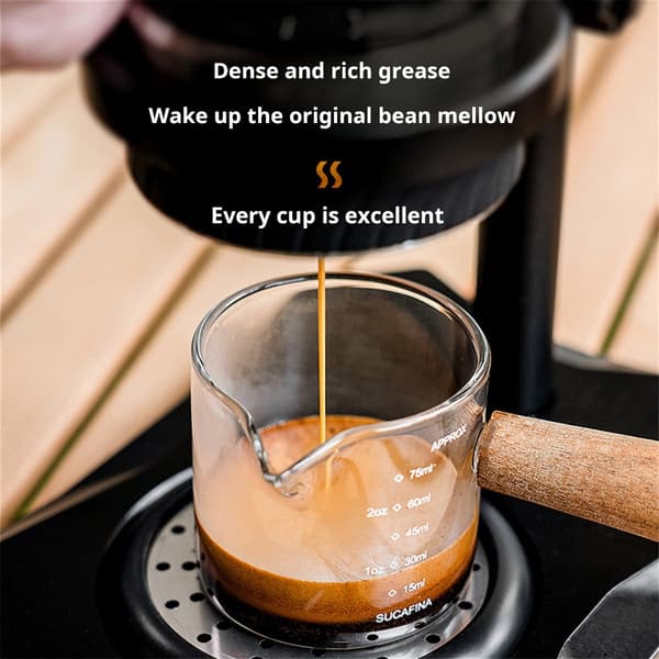 Mini håndbetjent kaffemaskine perfekt til backpacking og picnics