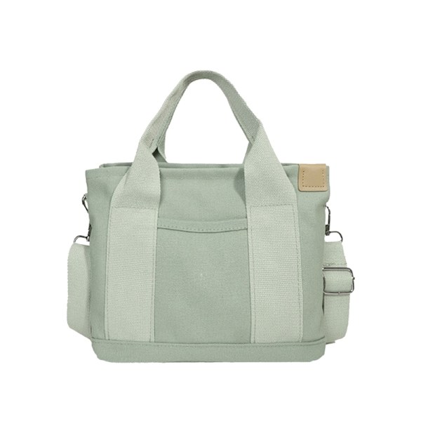 Harajuku axelväskor för kvinnor Handväskor med stor kapacitet Crossbody tygväska Light Green