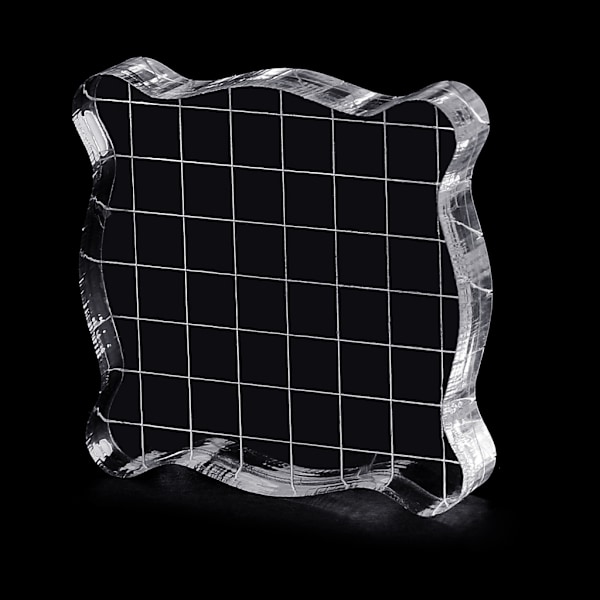 Akryylikirkas leimauslohko Grid and Grip -leikekirja-askartelutyökalu