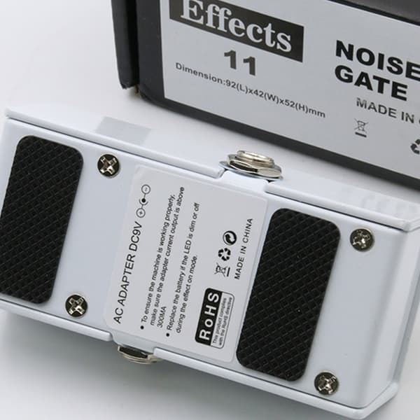 Brusreduceringspedal Metall Brusundertryckare Effekt Gitarr Brusgrind Pedal