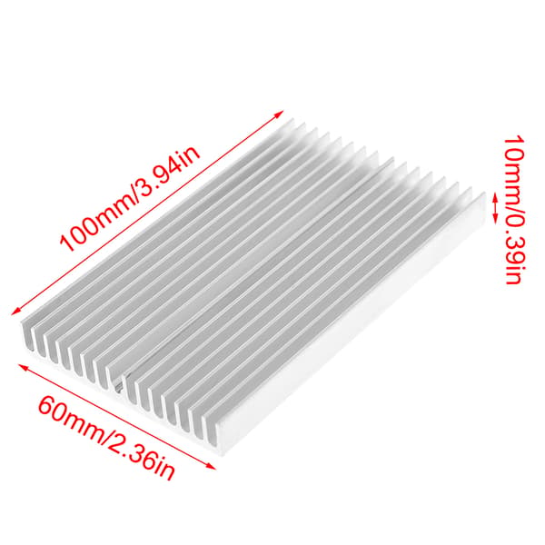 Aluminium Køleplade Radiator Køleplade til IC Chip LED Power Transistor