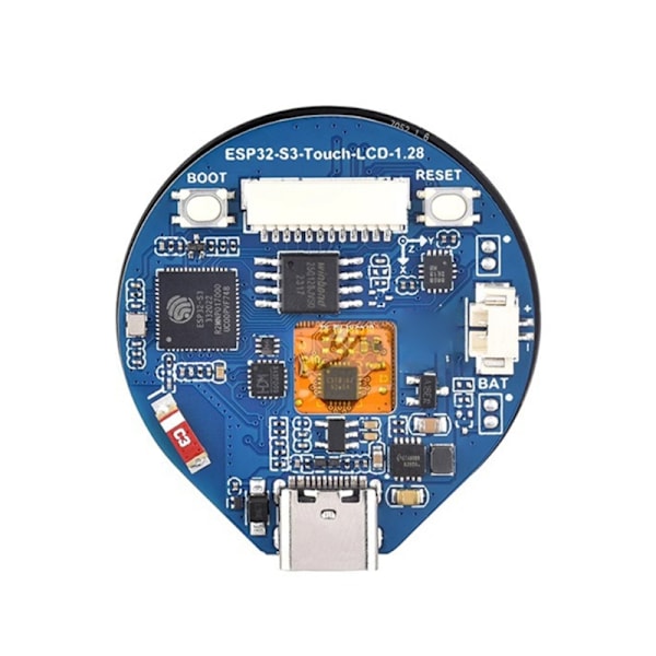 1,28 tuuman pyöreä LCD-näyttö 240 × 240 näyttö 65K RGB ESP32S3 kehityskortti