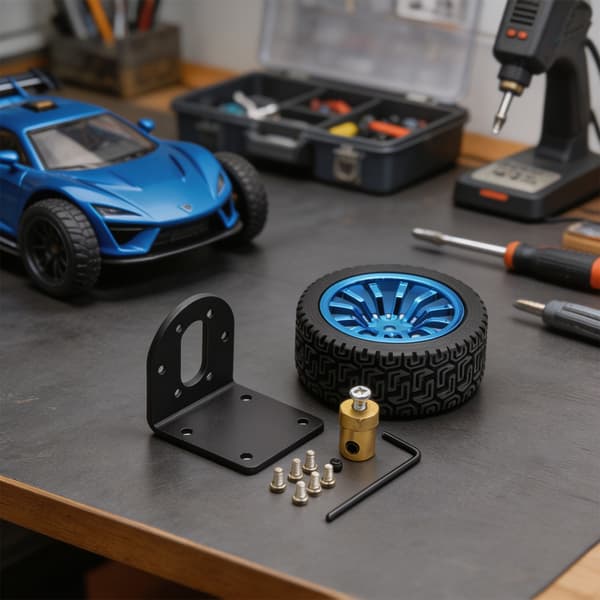Växelmotorfäste 37 mm metallfäste för modellmontering