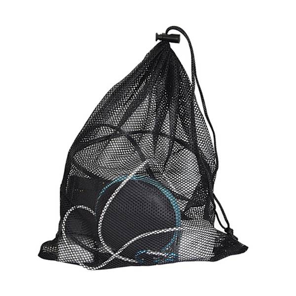 Sort Mesh Indkøbsnet, Miljøvenlig Foldbart Mesh Net, 5 stk.