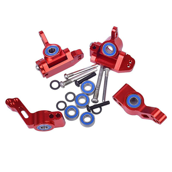 Styrblock i legering set del 3736 3632 3752 Uppgradering för RC 1/10 Traxxass Slash 2WD Stampede Rustler Bandit