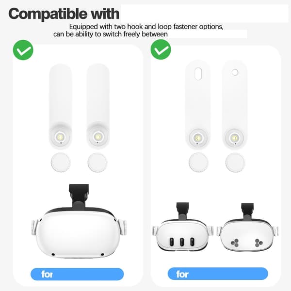 Justerbare hovedstropper til 2/3/3S VR-headset Stropper Tilbehør