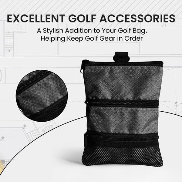 Trelagers golfbollsorganisatör, 3-pack, kvalitet i nylon