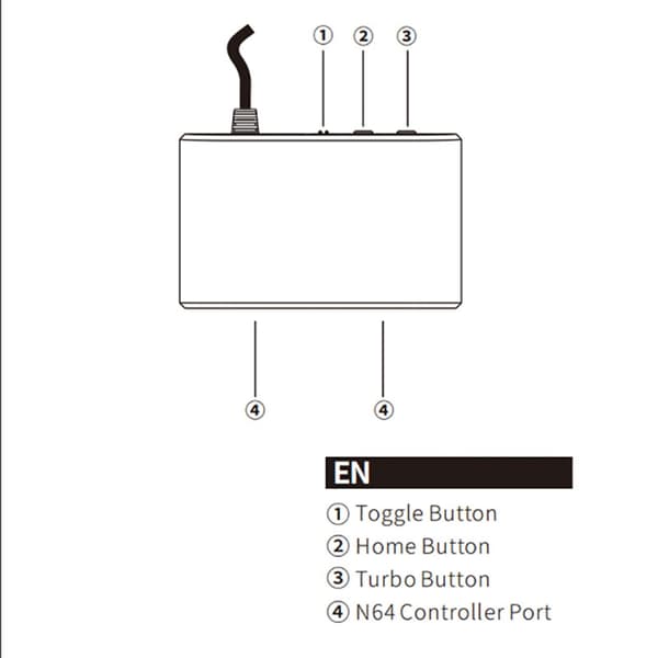 Gamepad Adapter N64 til PC Controller Connector Opgrader Dine Gaming Setups
