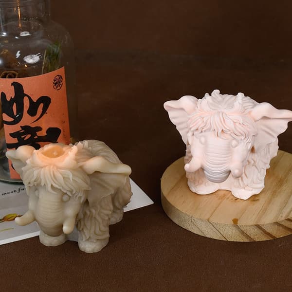 Gave Thai Mor Elefant Silikon Stearinlysform DIY
