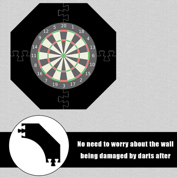 Dartboards Surround Rings Lette Dartboards Backboard Veggbeskyttere