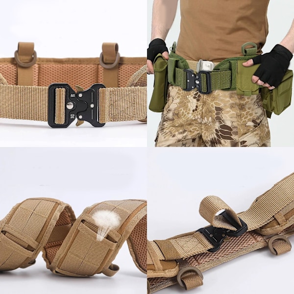 Monikäyttöinen ulkoiluvö, vaellushö, kestävä retkeilyvyö, vyötärösuoja Khaki suit 2