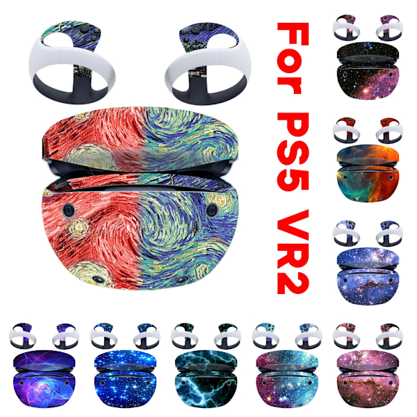 Skin Sticker Full Wrapped För PS-5 VR2 Headset Controller Cover Skins Dekaler 172