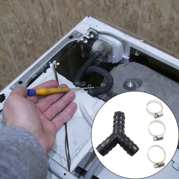 Stabil Y-Typ Dräneringsslangadapter 20mm Universal Passform Enkel Installation Plast