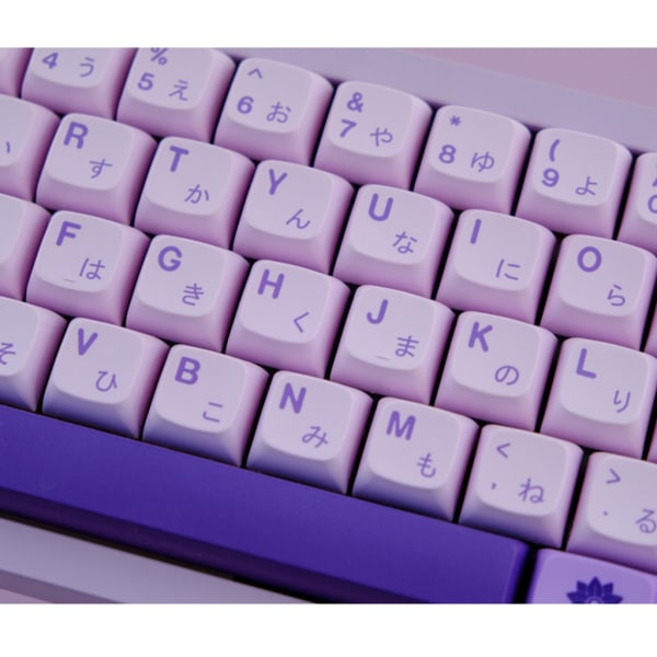 Novelty Dye Sub Keycaps PBT Purple Keycap för 134 nycklar XDA Profile Mechanical