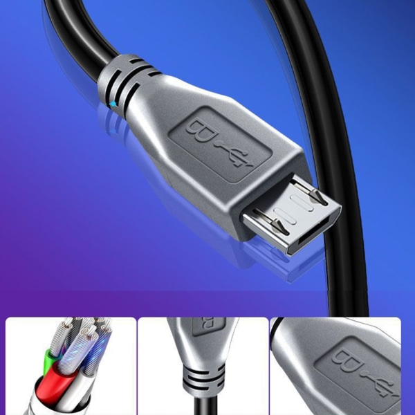 USB 3.1 Dataöverföringskabel Kabel Typ C Hane till Micro USB Hane Sync OTG Laddning 1m