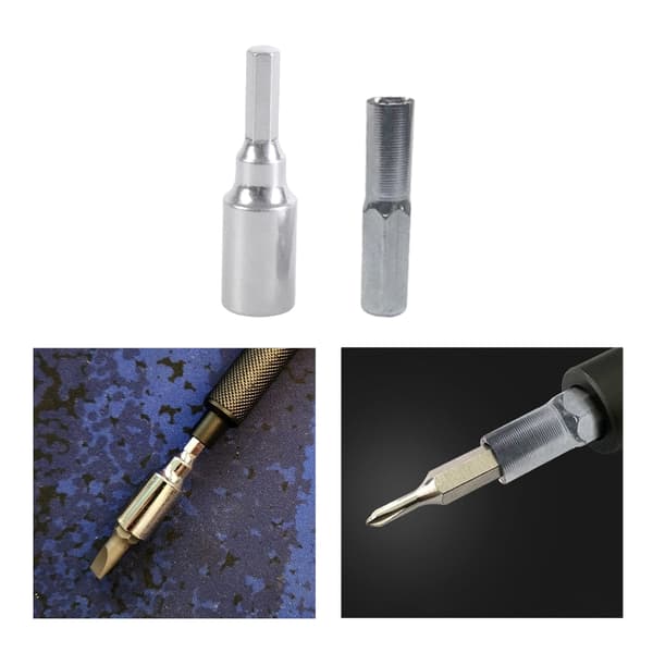 Hexagonal Bit Adapter Sæt 4mm 6,35mm Ergonomisk Til Professionelle Teknikere