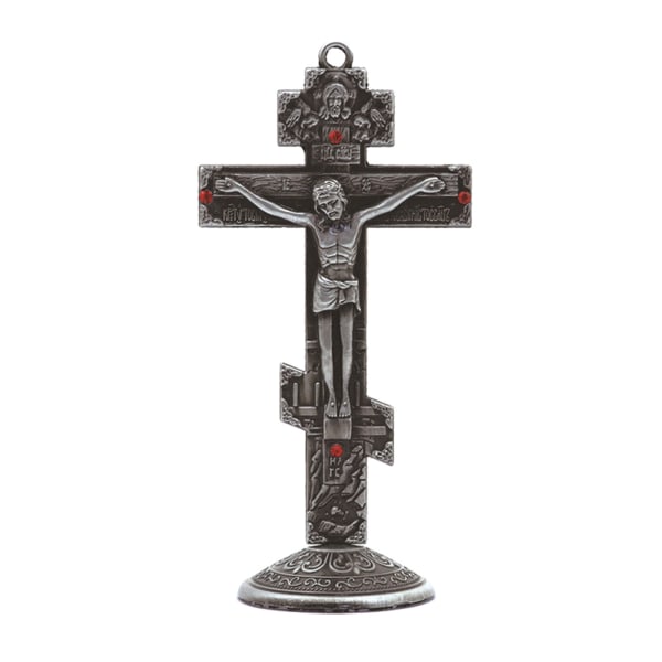 Metall vintage för korsfigur Jesus korsfäst kristen katolsk konst staty för hem vardagsrum vägg bil dekoration Ancient