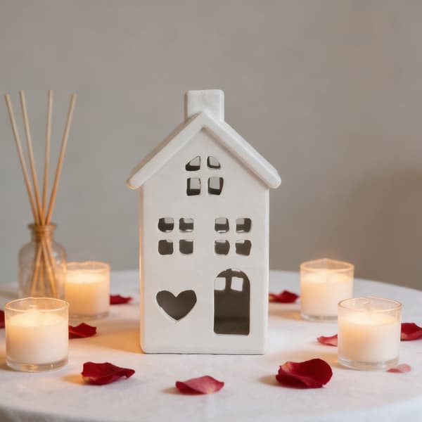 Dekorative lysestaker Hjemmeinnredning Minihus telysestaker Gave