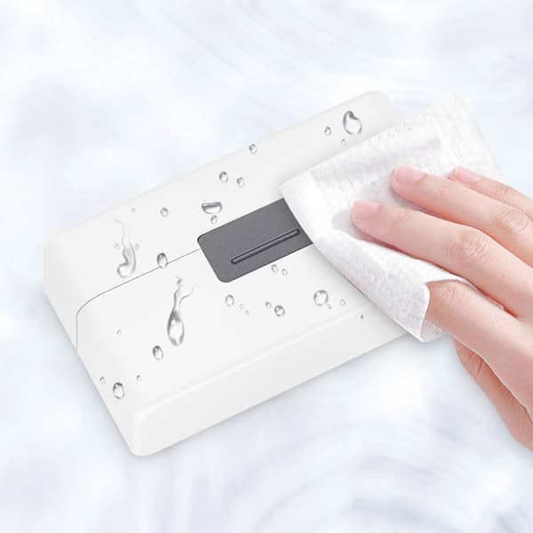 Trådlös Mic Laddningsbox Mikrofoner Case för Mic 2 Silicone Soft White