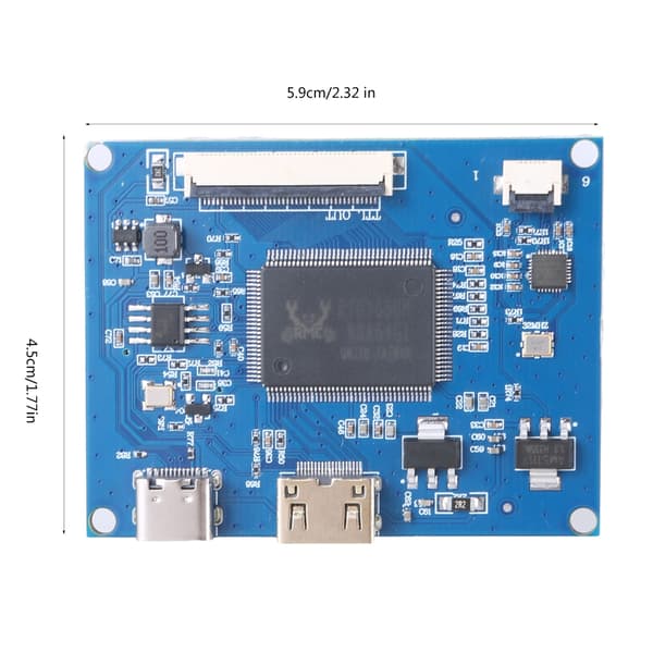 40pin 5\" LCD Skærm Controller Modul Board 1-Kanal 800x480