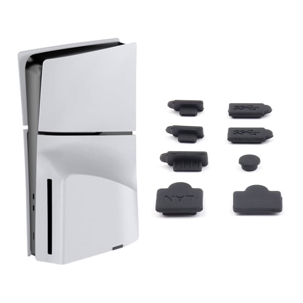 Pölysuoja PS 5 Slim -konsolille, pölysuojus LAN Type-C USB-telakalle