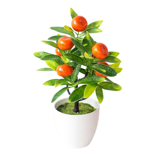 Keinotekoiset ruukkukasvit Paprika Mansikka Appelsiini Persikka Bonsai Ruukkukoristeet Pöytätoimisto Kotipuutarhan koristelu