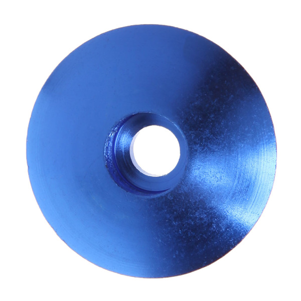 Ny sykkel headset cap 28,6 mm støvtett topp MTB sykkelstammedeksel i aluminiumlegering Blue