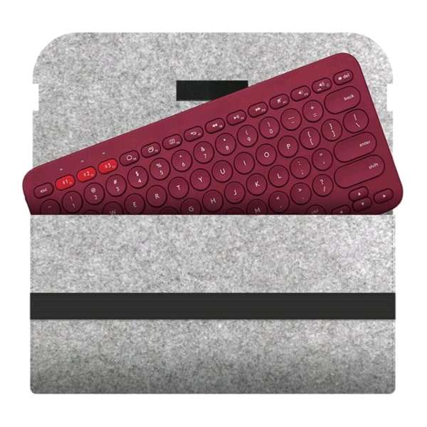 Förvaringsväska för tangentbord i ullfilt för K380 K480 trådlöst cover Skydd - case Ny stil Fashionabla Dark Grey k480