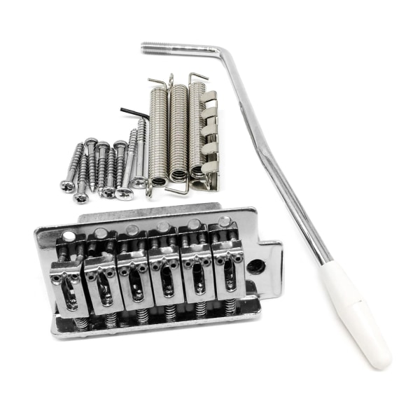 6 Strängar Gitarr Stall Sadel Stränghållare för Elektrisk Gitarr Tremolo Stall Silver