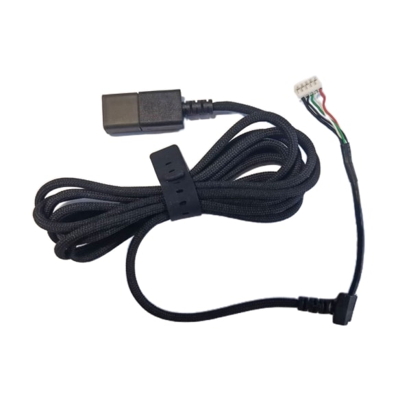 Byte av muslinje Tålig PVC USB -muskabel för ViperMini Game Gaming Mouse Svart