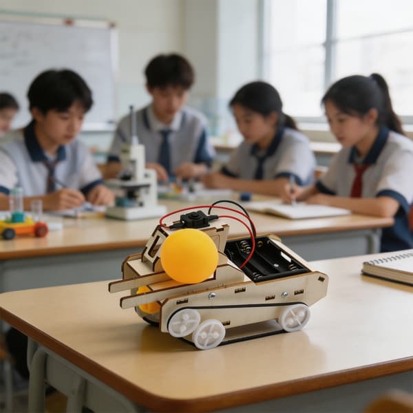 Bæltekøretøj Model Samlesæt Videnskab Eksperiment Legetøj til Skole