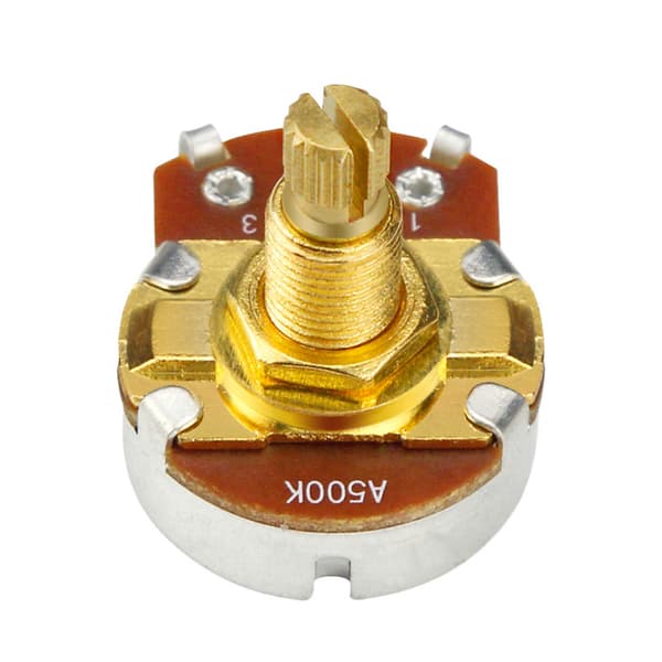 Mini Potentiometer Bajonett Kort Delad Axel Gitarr Kontroll Ton Volym Delar
