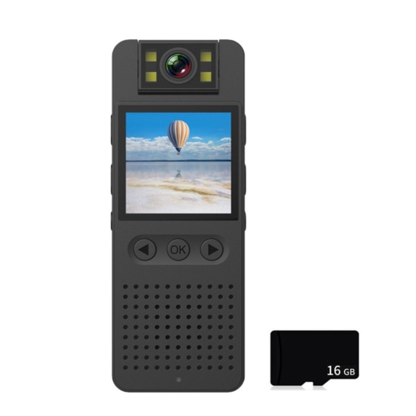 Digital actionkamera Polis brottsbekämpande liten kamera Micro Body Camcorder 1080P Night Vision Hotspot Sportkamera null - 16G
