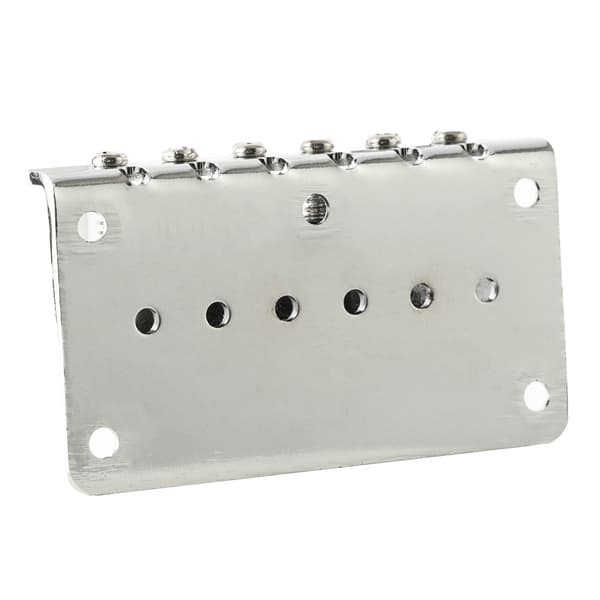 6 Strenge Guitar Roller Sadel Hardtail Bridge Top Load Tailpiece Udskiftningskit Silver