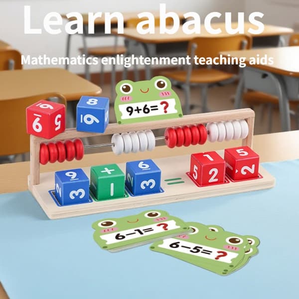 Interaktiv Träkulram för Barn Hemundervisning Pedagogisk Lek