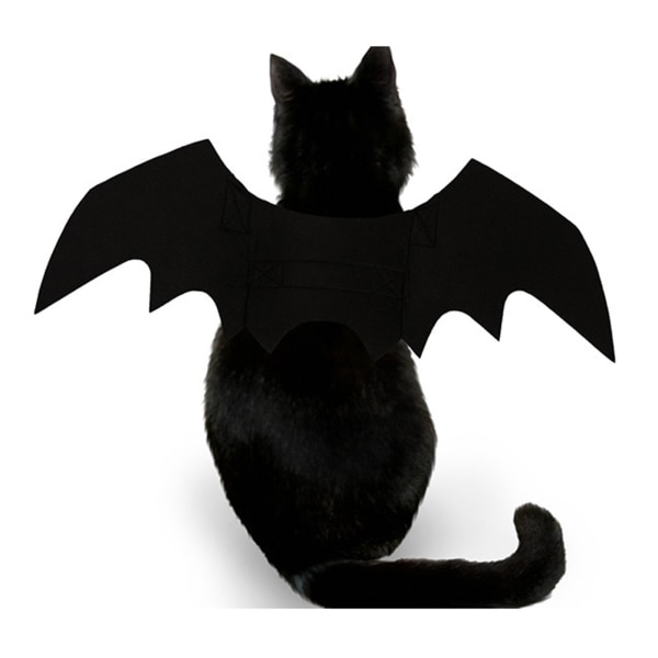 Halloween Dog Dress Up Bat Wings Kläder Valp Kattunge Tyg för katter och hundar
