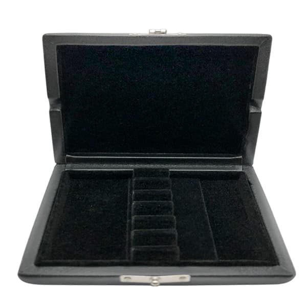 Against Moisture Black PU Leather 6 Oboe Reeds Box, Robust Reed Protective for C