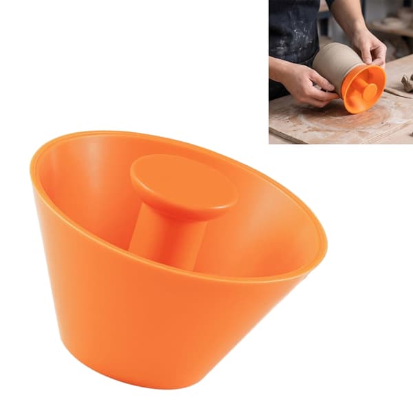 Orange Pottery Edges Smoothing Tool Halsformere til håndlavede lerkar