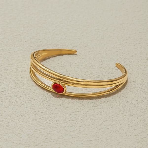 Elegant utskåret design justerbart armbånd moderne smykker armlenke