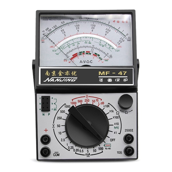 Analog strömmätare Panelskiva Strömmätare Pekare Amperemeter Amperemeter Monitor Volt Multimeter Mikroampere Meter Detektor