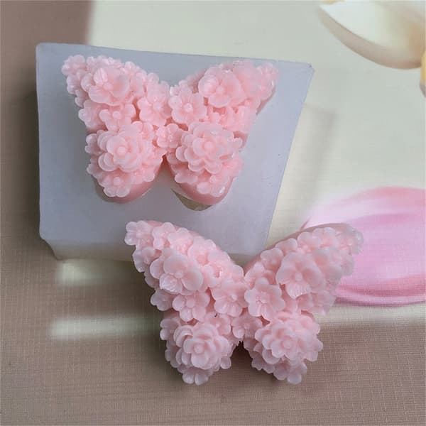 Fleksible silikonebageforme sommerfugl blomsterforme silikone mousseforme