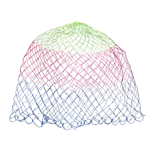 Nylon Fiske Net Rhombus Meshs Hul Nettings Foldbar Nylon Landing Dip Net WB4 model 60cm