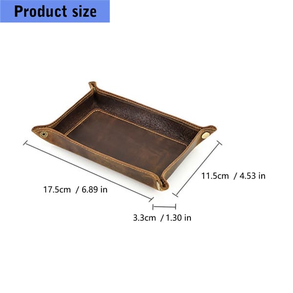 Premium Hästläderbricka för Män Kvinnor Bestman Present Valet Organizer