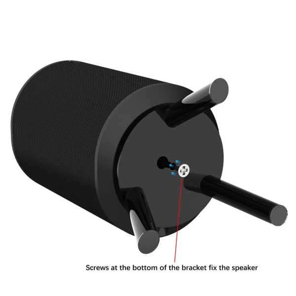Snygga skrivbordshållare för Era100 högtalare Monteringsfäste tillbehör Black
